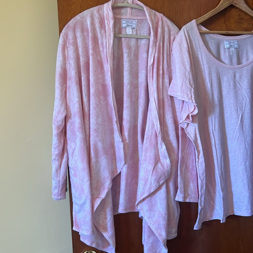 Midnight by Carole Hochman Blush Pink Pajama Set.
